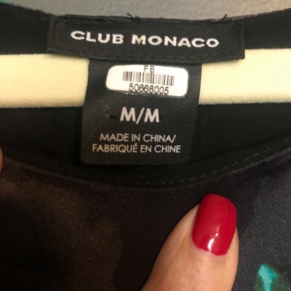 Club Monaco Floral Patterned Blouse - Picture 3 of 3